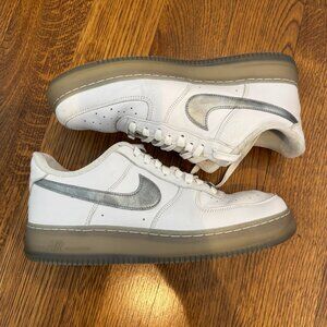 Nike Air Force 1 Low '07 PRM White Metallic Silver US 12